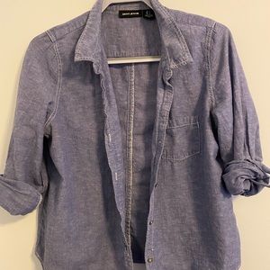DKNY jean button up shirt.